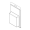 Visipak Thermoform-CLAMSHELL-#416-8.250-4.938-3.938-3.500-1.039-0.015-CLEAR, 300PK 416TF - alternate 1